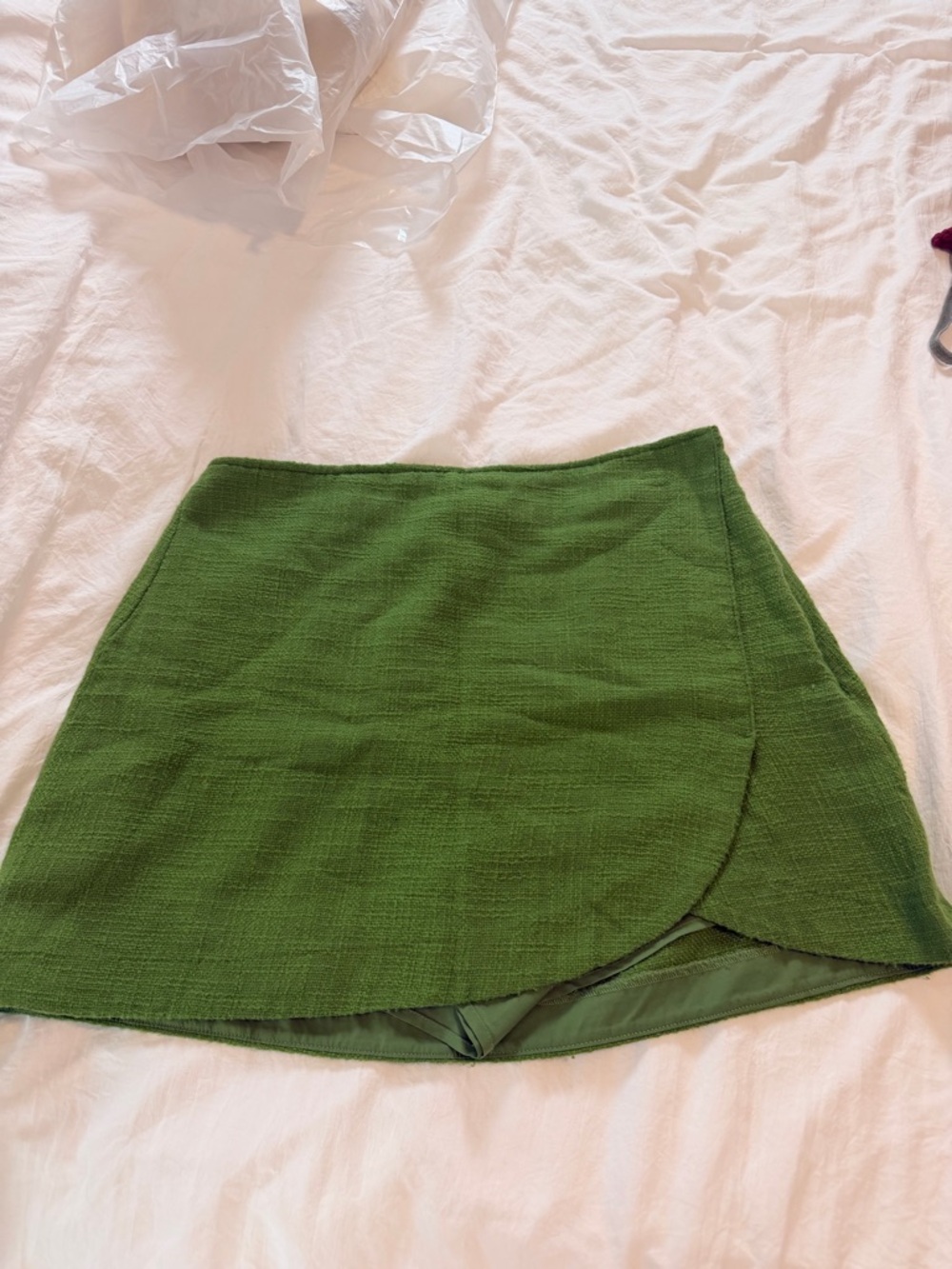 Abercrombie & Fitch Tweed Wrap Skort